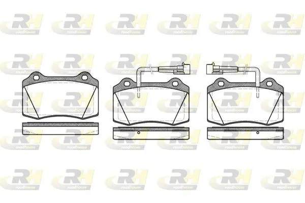 Handler.Part Brake pad set, disc brake ROADHOUSE 243422 1