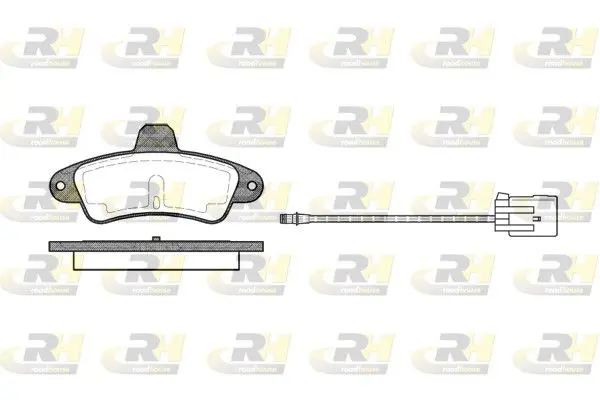 Handler.Part Brake pad set, disc brake ROADHOUSE 243302 1