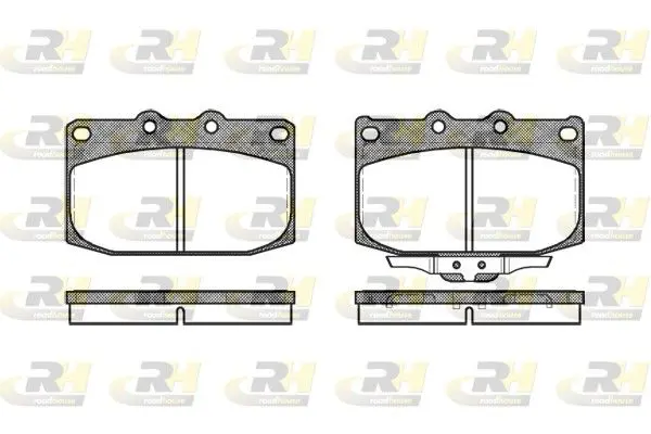 Handler.Part Brake pad set, disc brake ROADHOUSE 242802 1