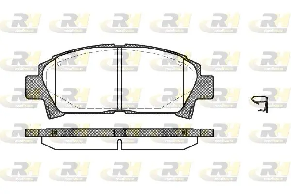 Handler.Part Brake pad set, disc brake ROADHOUSE 242702 1