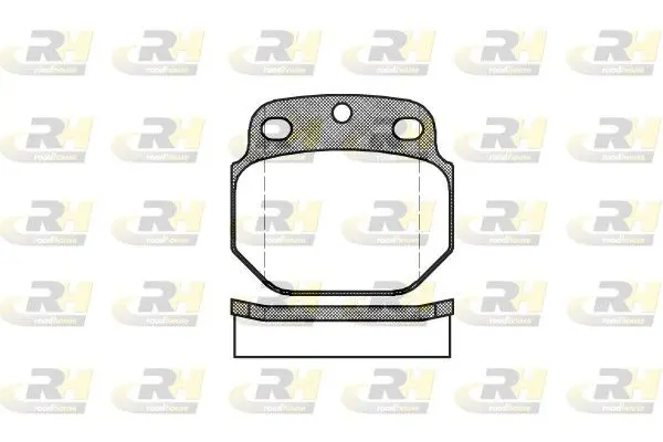 Handler.Part Brake pad set, disc brake ROADHOUSE 242200 1