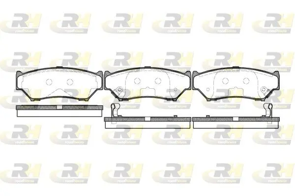 Handler.Part Brake pad set, disc brake ROADHOUSE 238912 1