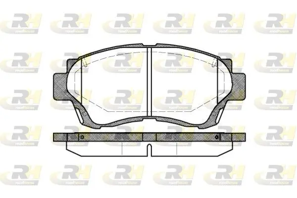 Handler.Part Brake pad set, disc brake ROADHOUSE 237000 1