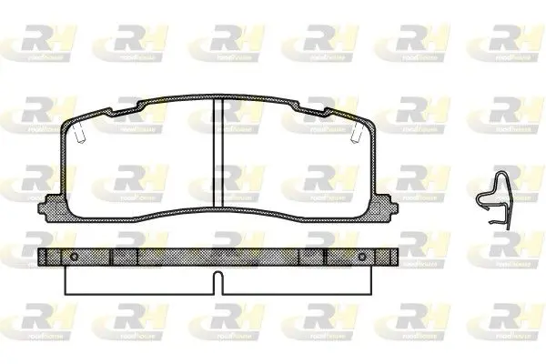 Handler.Part Brake pad set, disc brake ROADHOUSE 236700 1