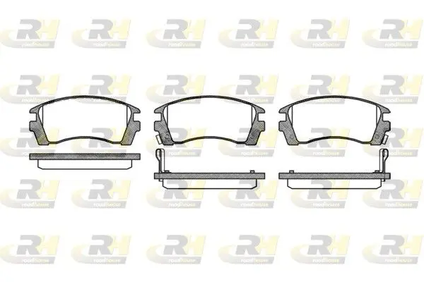 Handler.Part Brake pad set, disc brake ROADHOUSE 236302 1