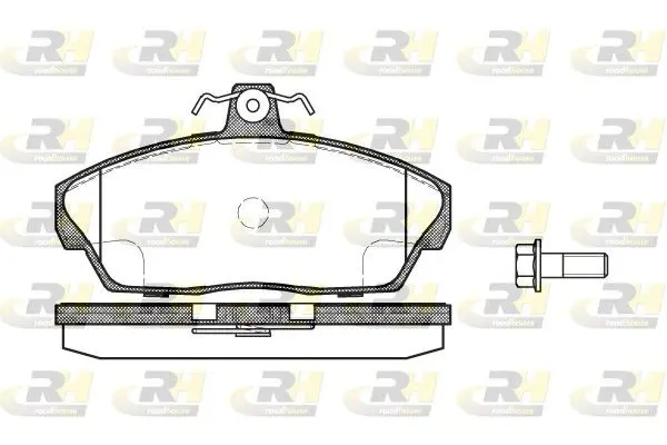 Handler.Part Brake pad set, disc brake ROADHOUSE 233710 1