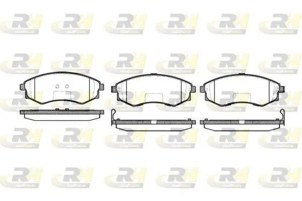 Handler.Part Brake pad set, disc brake ROADHOUSE 231852 1