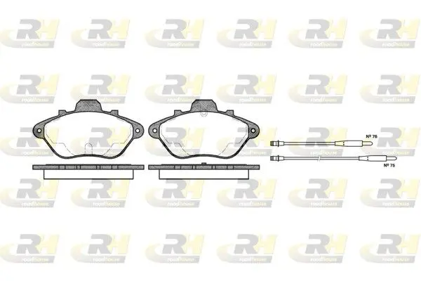 Handler.Part Brake pad set, disc brake ROADHOUSE 231014 1