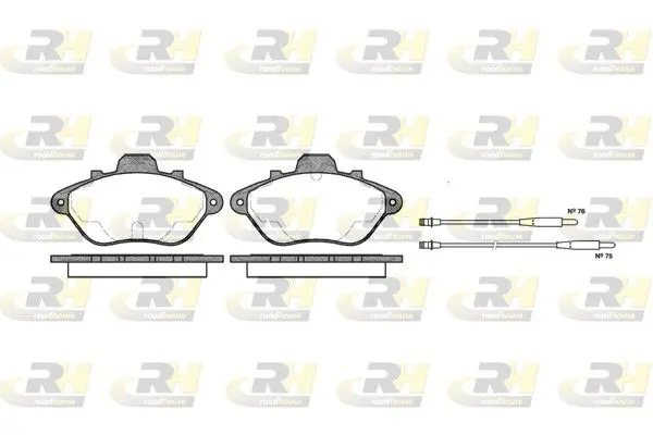 Handler.Part Brake pad set, disc brake ROADHOUSE 231004 1