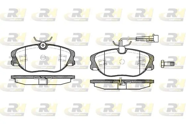 Handler.Part Brake pad set, disc brake ROADHOUSE 230572 1