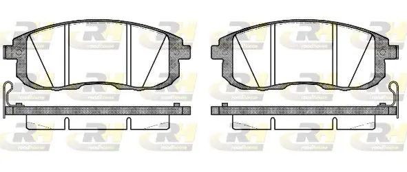 Handler.Part Brake pad set, disc brake ROADHOUSE 229314 1