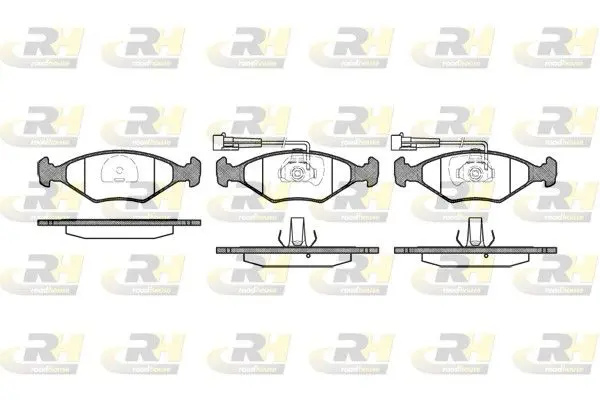 Handler.Part Brake pad set, disc brake ROADHOUSE 228132 1