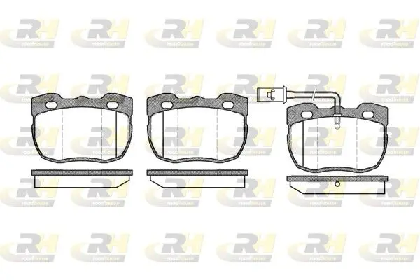 Handler.Part Brake pad set, disc brake ROADHOUSE 226711 1