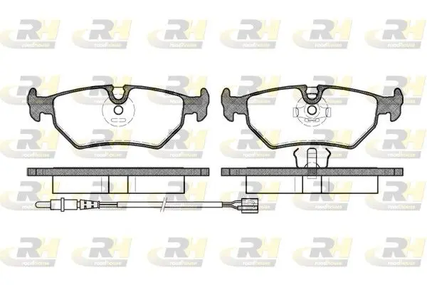 Handler.Part Brake pad set, disc brake ROADHOUSE 226532 1