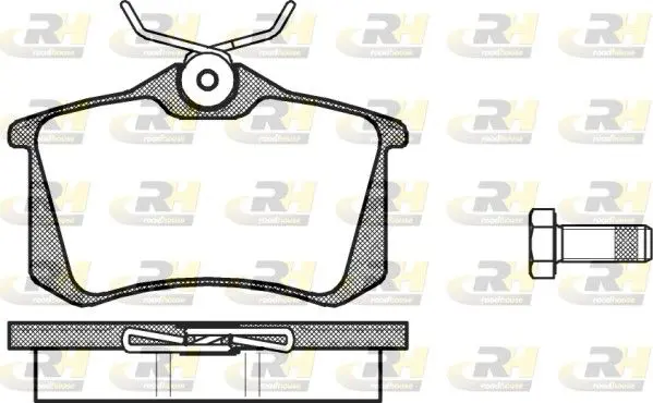 Handler.Part Brake pad set, disc brake ROADHOUSE 226300 1