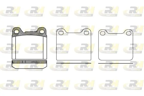 Handler.Part Brake pad set, disc brake ROADHOUSE 225720 1