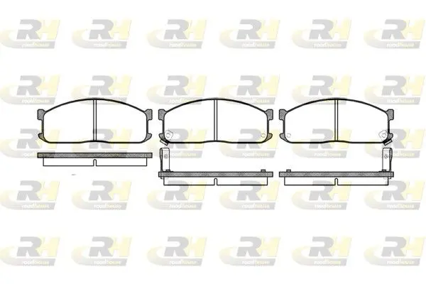 Handler.Part Brake pad set, disc brake ROADHOUSE 224402 1