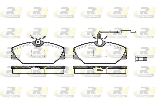 Handler.Part Brake pad set, disc brake ROADHOUSE 220812 1