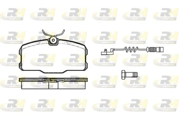 Handler.Part Brake pad set, disc brake ROADHOUSE 220712 1