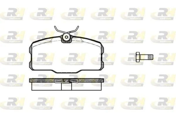 Handler.Part Brake pad set, disc brake ROADHOUSE 220700 1