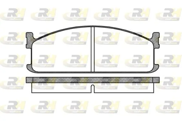 Handler.Part Brake pad set, disc brake ROADHOUSE 220400 1