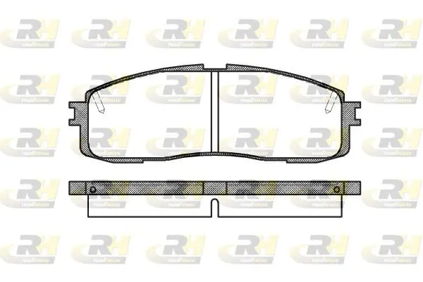 Handler.Part Brake pad set, disc brake ROADHOUSE 219910 1