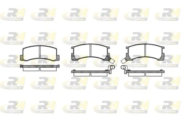 Handler.Part Brake pad set, disc brake ROADHOUSE 218502 1