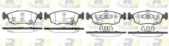 Handler.Part Brake pad set, disc brake ROADHOUSE 217250 1