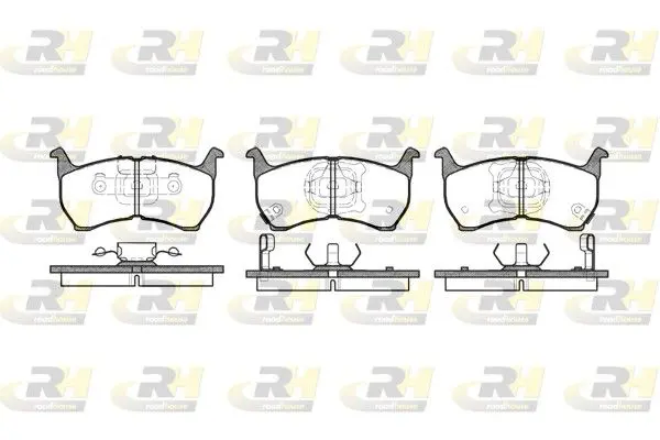 Handler.Part Brake pad set, disc brake ROADHOUSE 216402 1