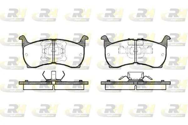 Handler.Part Brake pad set, disc brake ROADHOUSE 216400 1