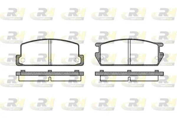 Handler.Part Brake pad set, disc brake ROADHOUSE 216100 1