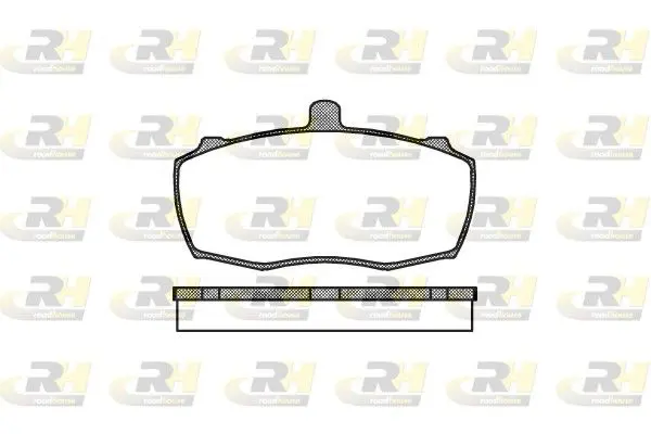 Handler.Part Brake pad set, disc brake ROADHOUSE 215900 1