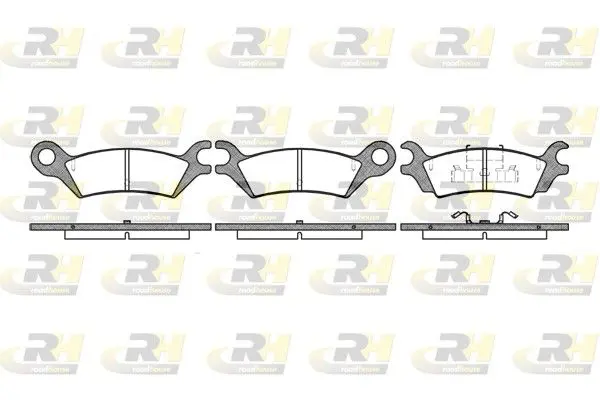 Handler.Part Brake pad set, disc brake ROADHOUSE 215810 1