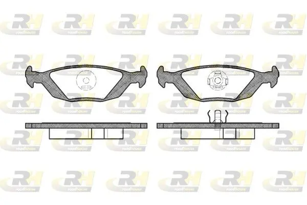 Handler.Part Brake pad set, disc brake ROADHOUSE 215520 1