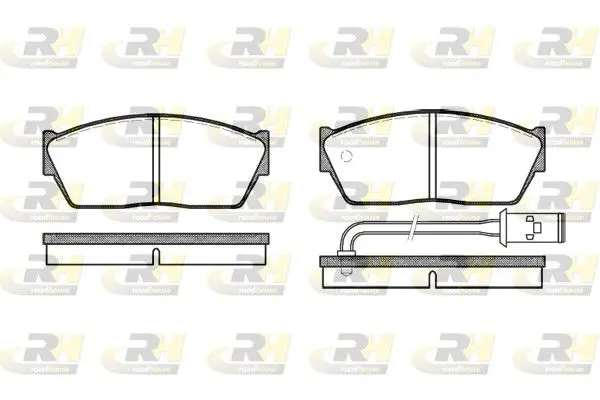 Handler.Part Brake pad set, disc brake ROADHOUSE 214711 1