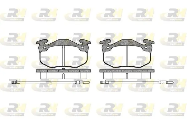 Handler.Part Brake pad set, disc brake ROADHOUSE 214424 1