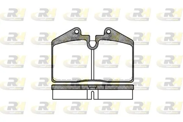 Handler.Part Brake pad set, disc brake ROADHOUSE 214010 1