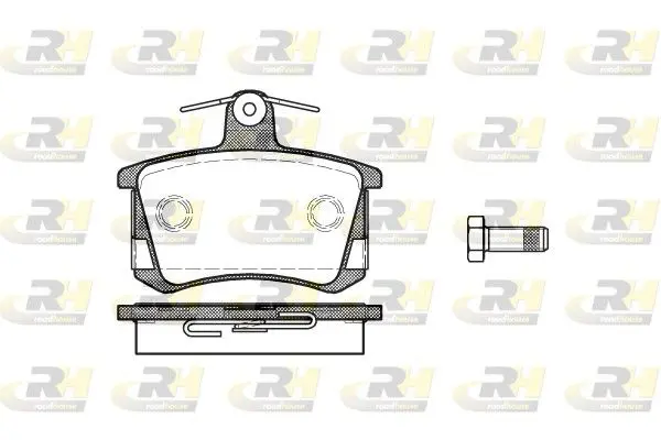 Handler.Part Brake pad set, disc brake ROADHOUSE 213540 1