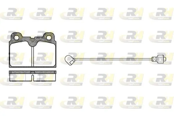 Handler.Part Brake pad set, disc brake ROADHOUSE 212702 1