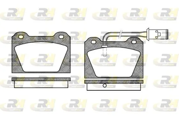 Handler.Part Brake pad set, disc brake ROADHOUSE 212302 1