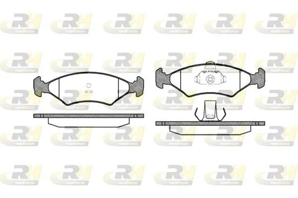 Handler.Part Brake pad set, disc brake ROADHOUSE 211910 1