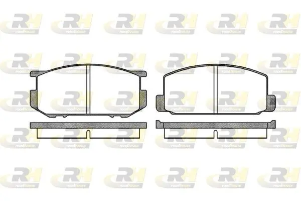 Handler.Part Brake pad set, disc brake ROADHOUSE 210900 1