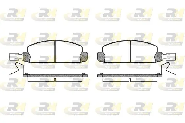 Handler.Part Brake pad set, disc brake ROADHOUSE 209724 1