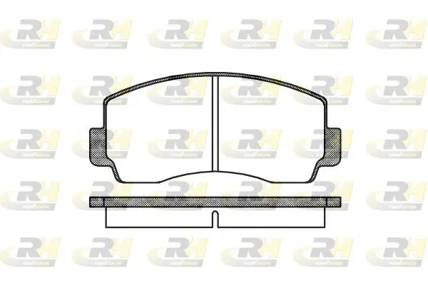 Handler.Part Brake pad set, disc brake ROADHOUSE 209400 1