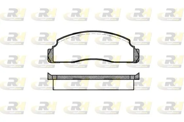 Handler.Part Brake pad set, disc brake ROADHOUSE 209100 1