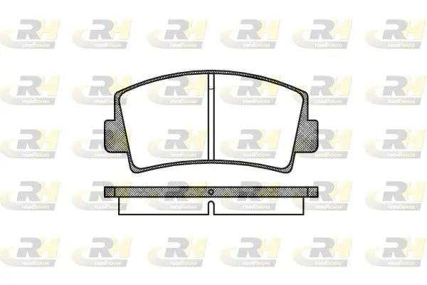 Handler.Part Brake pad set, disc brake ROADHOUSE 207800 1