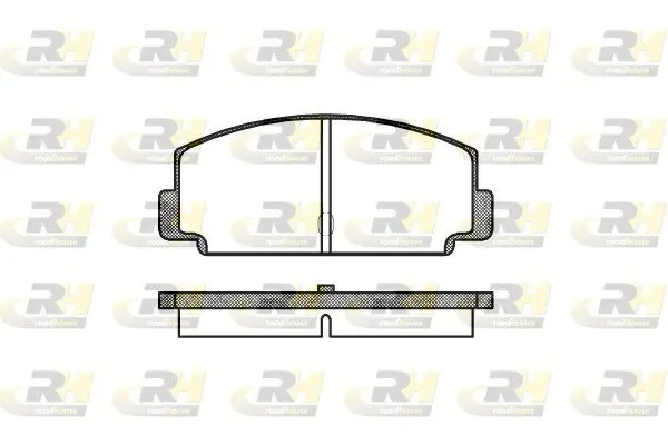 Handler.Part Brake pad set, disc brake ROADHOUSE 207560 1