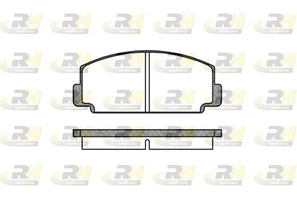 Handler.Part Brake pad set, disc brake ROADHOUSE 207500 1