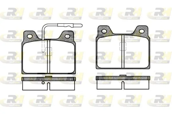 Handler.Part Brake pad set, disc brake ROADHOUSE 206802 1