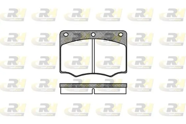 Handler.Part Brake pad set, disc brake ROADHOUSE 206400 1